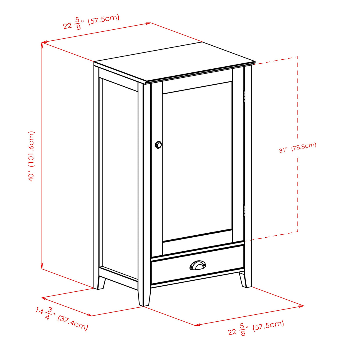 Winsome Wood 25-Bottle Espresso Wood Wine Cabinet