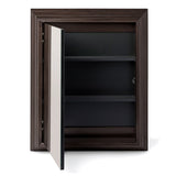 allen + roth 22.5-in x 27.5-in Fog Free Surface Mount Espresso Mirrored Soft Close Medicine Cabinet