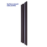 allen + roth 22.5-in x 27.5-in Fog Free Surface Mount Espresso Mirrored Soft Close Medicine Cabinet