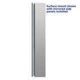 allen + roth 15-in x 26-in Fog Free Surface/Recessed Mount Silver Mirrored Soft Close Medicine Cabinet