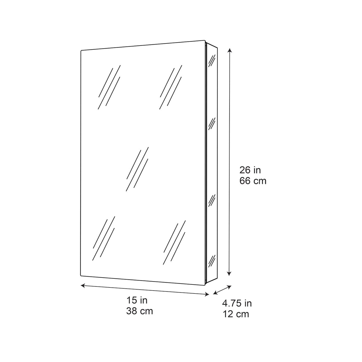 allen + roth 15-in x 26-in Fog Free Surface/Recessed Mount Silver Mirrored Soft Close Medicine Cabinet
