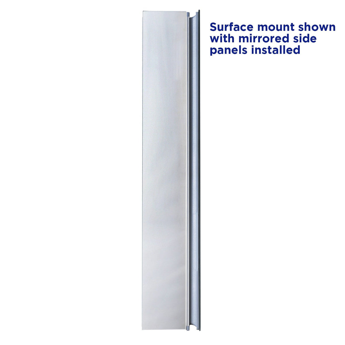 allen + roth 20-in x 26-in Fog Free Surface/Recessed Mount Silver Mirrored Soft Close Medicine Cabinet
