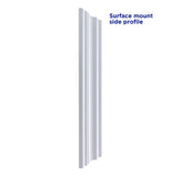 allen + roth 22.5-in x 27.5-in Fog Free Surface Mount White Mirrored Soft Close Medicine Cabinet