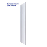allen + roth 22.5-in x 27.5-in Fog Free Surface Mount White Mirrored Soft Close Medicine Cabinet