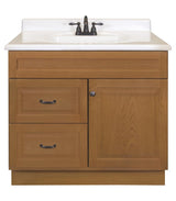 Project Source 36-in Golden Bathroom Vanity Base Cabinet without Top