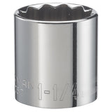Craftsman SAE 12 Point Standard Socket, 1-1/4 in. X 1/2 in. Drive