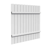 Freedom All American Dogear 6-ft H x 6-ft W White Privacy Vinyl Fence Panel (Assembled)