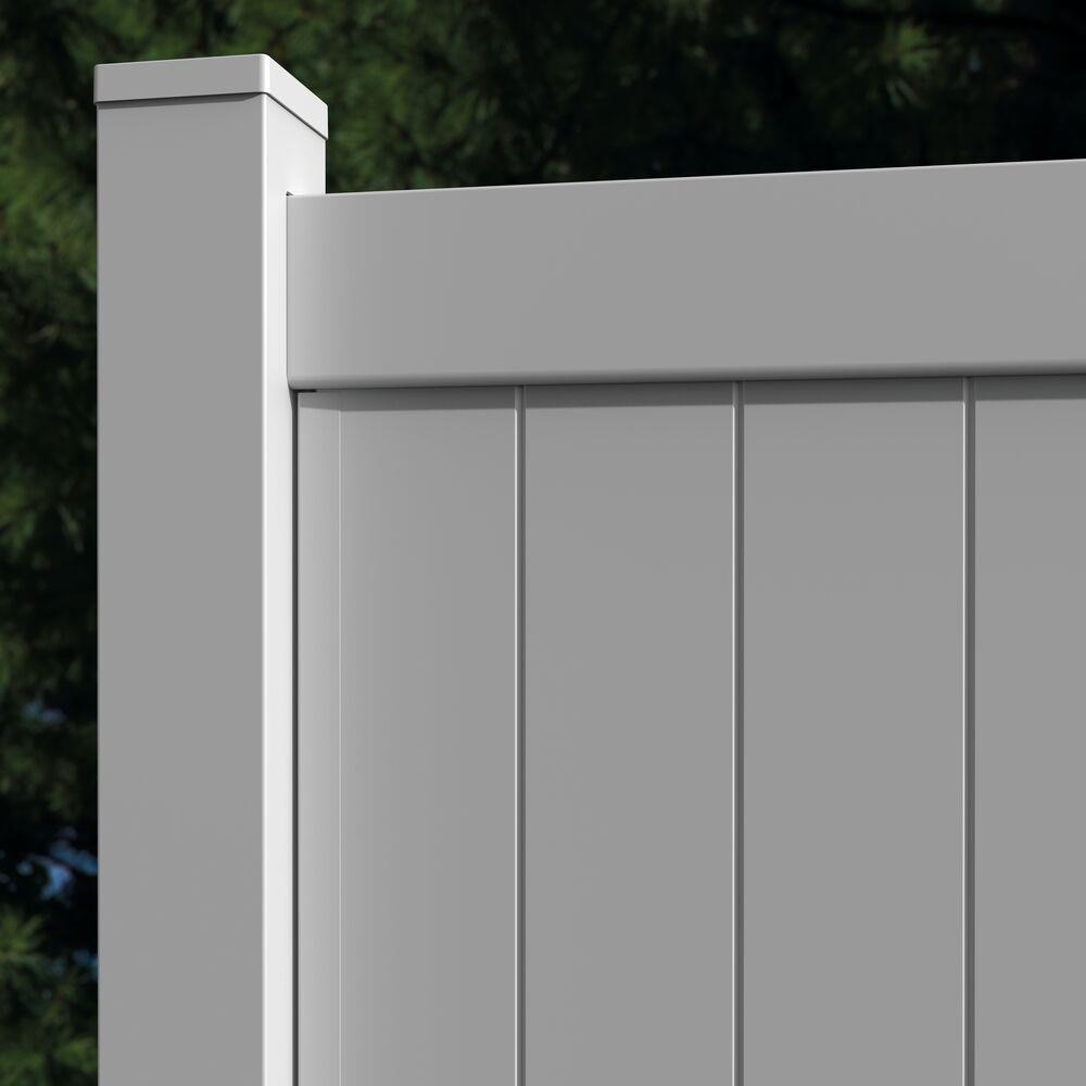 Freedom 59.5-in White Vinyl U-channel For Vinyl Fence