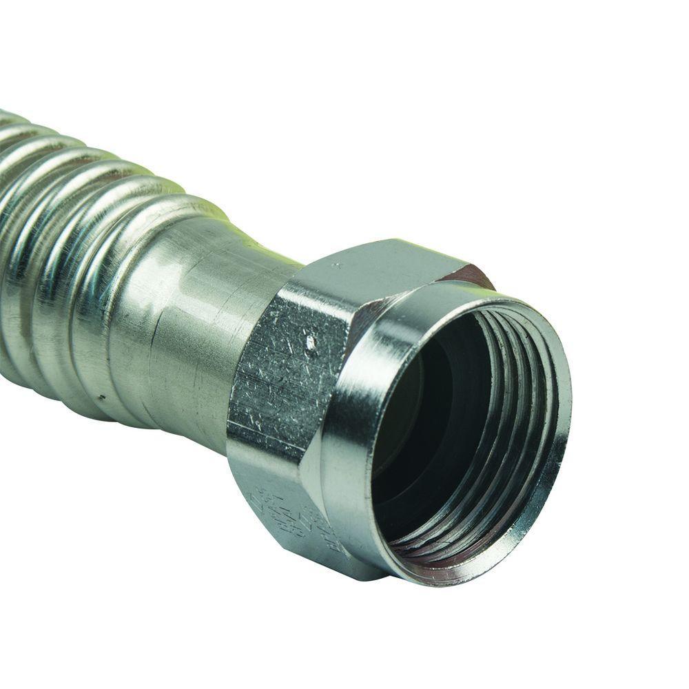 ProCoat 3/4 in. FIP x 3/4 in. PEX Barb x 18 in. Coated Stainless Steel Water Heater Connector (3/4 in. I.D.) - Super Arbor