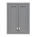 Water Creation Madison 24-in x 34-in x 8-in Grey Soft Close Bathroom Wall Cabinet