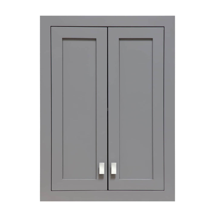Water Creation Madison 24-in x 34-in x 8-in Grey Soft Close Bathroom Wall Cabinet