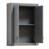 Water Creation Madison 24-in x 34-in x 8-in Grey Soft Close Bathroom Wall Cabinet