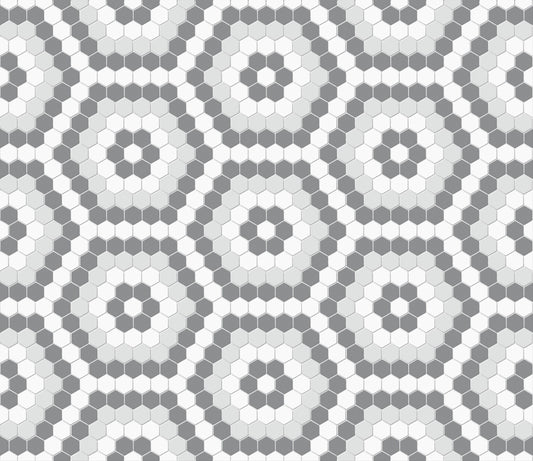 Satori Hudson Gatsby 8-in x 16-in Matte Porcelain Hexagon Mosaic Floor and Wall Tile (0.82-sq. ft/ Piece)