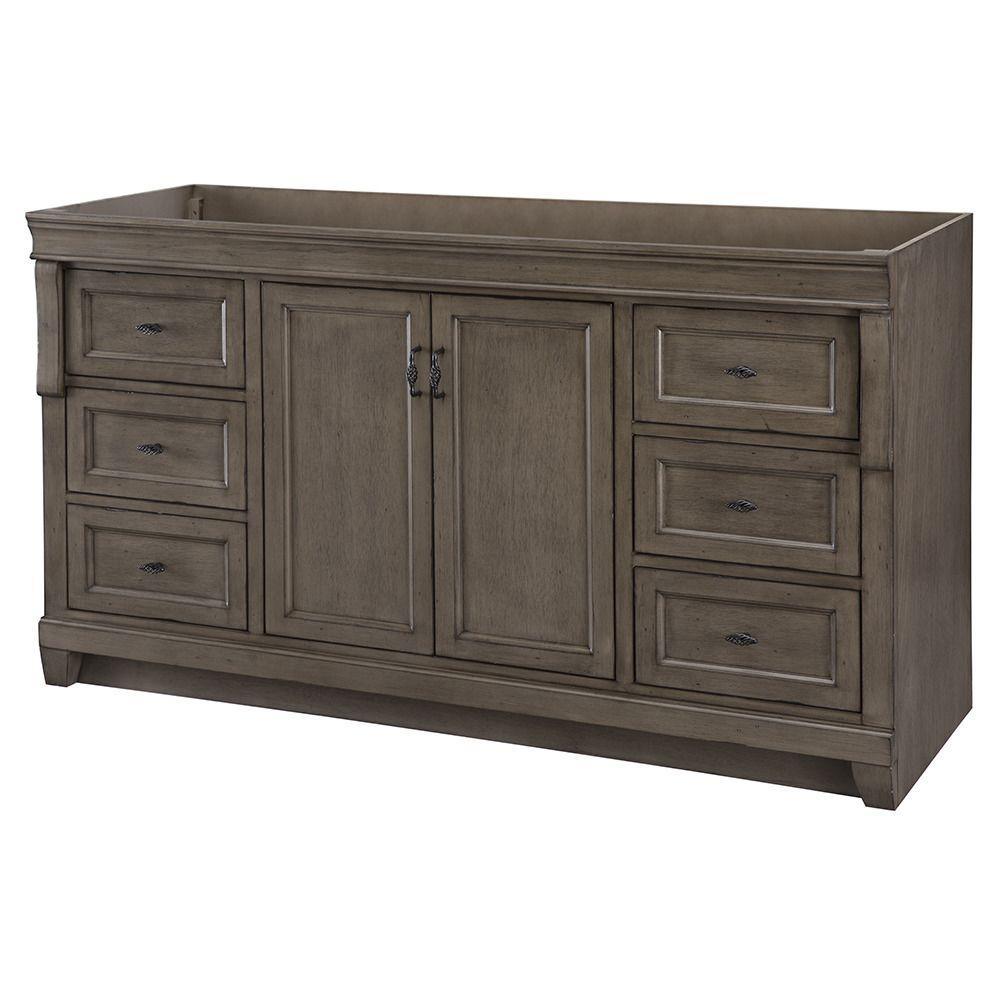Naples 30 in. W Bath Vanity Cabinet Only in Tobacco with Right Hand Drawers - Super Arbor