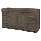 Naples 30 in. W Bath Vanity Cabinet Only in Distressed Grey with Right Hand Drawers - Super Arbor