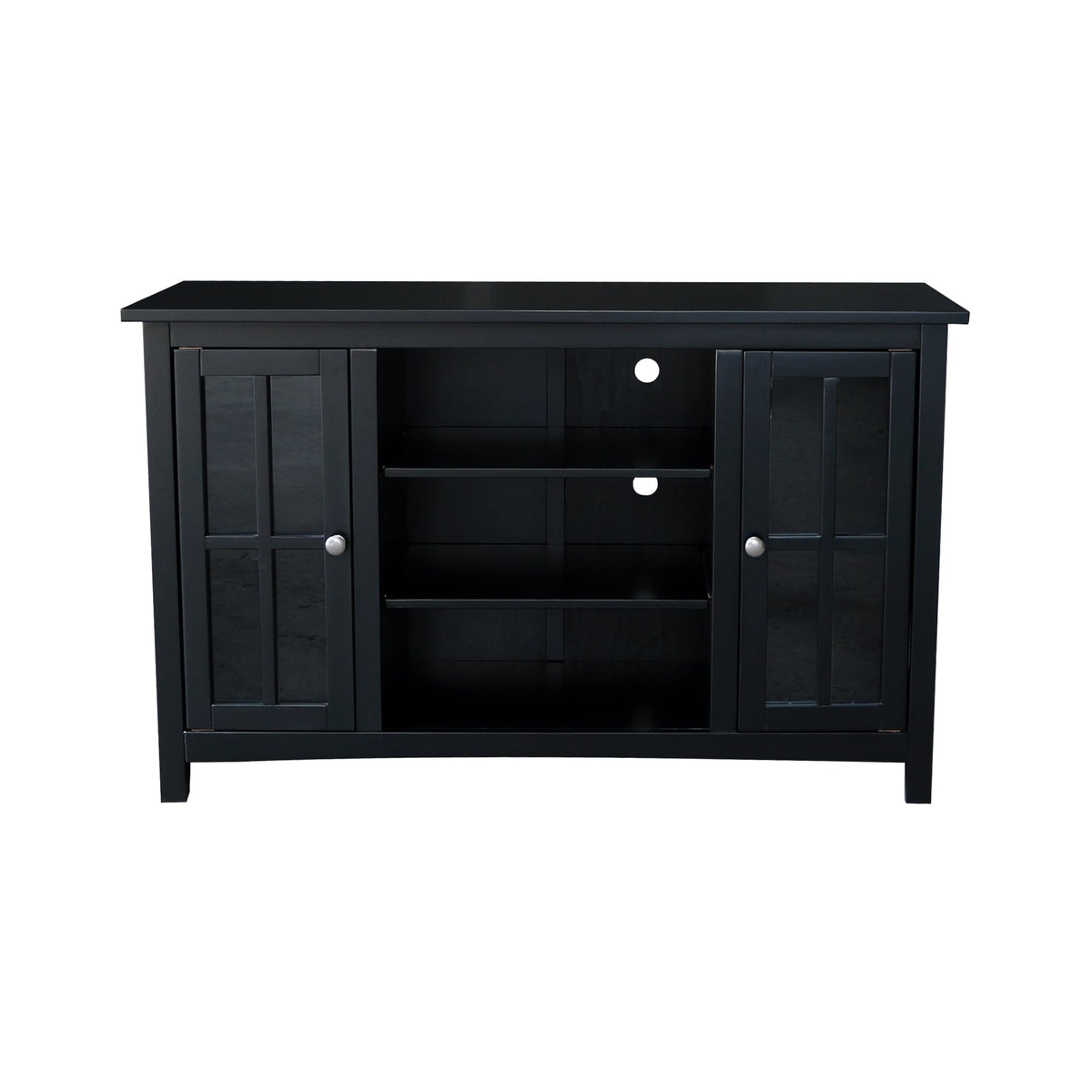 International Concepts Traditional Black Tv Cabinet (Accommodates TVs up to 52-in)