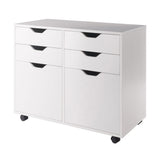 Winsome Wood Halifax White 4-Drawer 32.13-in File Cabinet