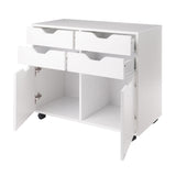 Winsome Wood Halifax White 4-Drawer 32.13-in File Cabinet