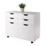Winsome Wood Halifax White 4-Drawer 32.13-in File Cabinet