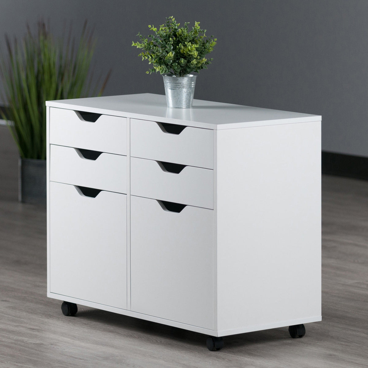 Winsome Wood Halifax White 4-Drawer 32.13-in File Cabinet