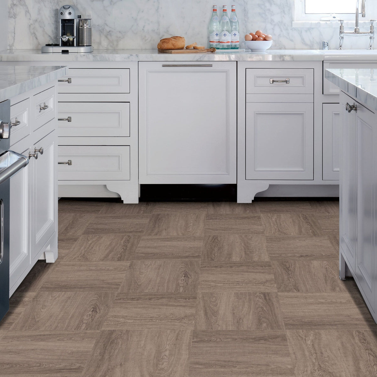 FloorPops Neutral 12-in x 12-in Water Resistant Peel and Stick Vinyl Tile Flooring (20-sq ft)