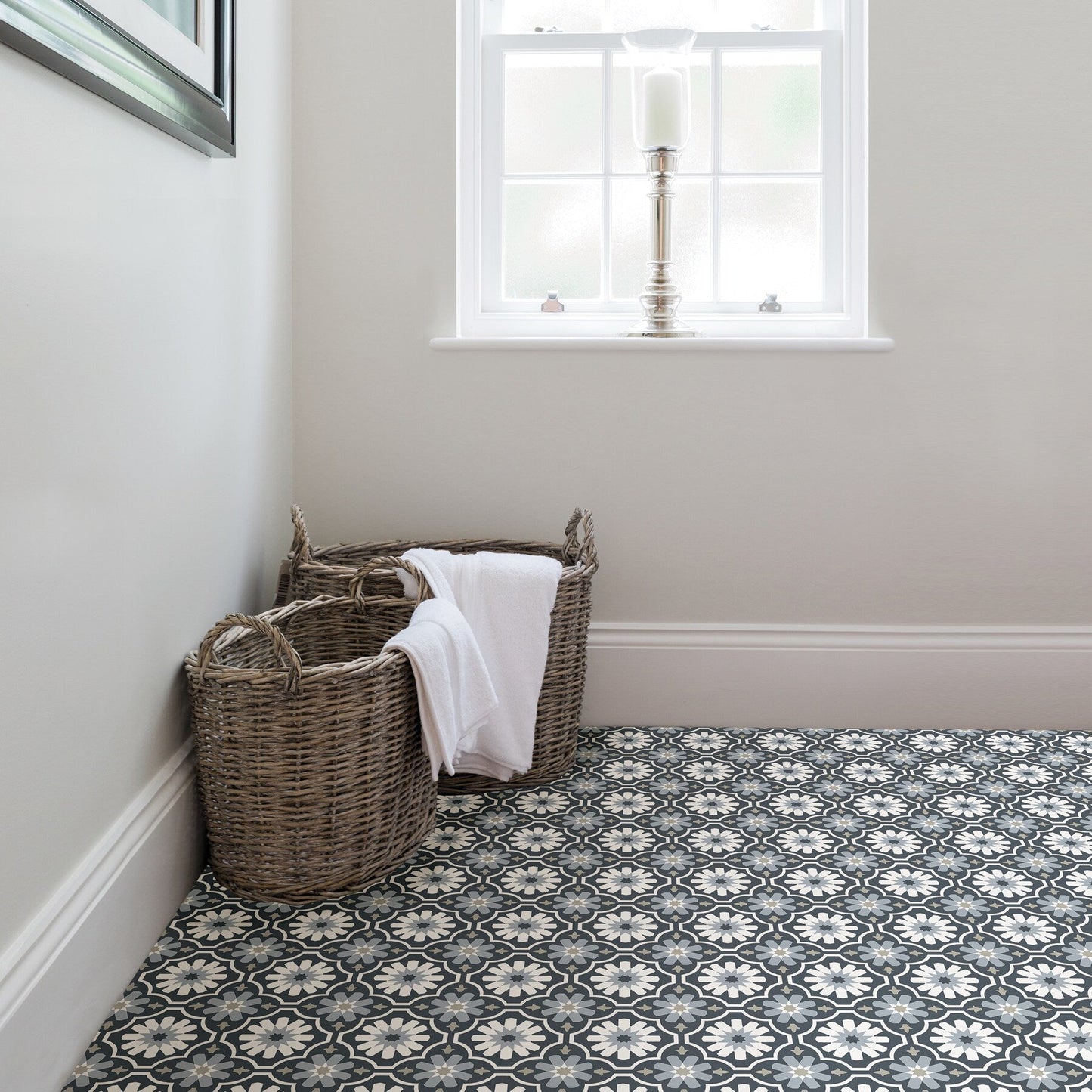 FloorPops Multicolor 12-in x 12-in Water Resistant Peel and Stick Vinyl Tile Flooring (20-sq ft)