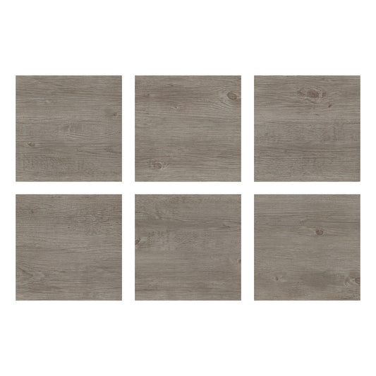FloorPops Brown 12-in x 12-in Water-Resistant Peel-and-Stick Vinyl Tile Flooring, 20-sq ft Carton