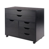 Winsome Wood Halifax Black 5-Drawer 30.71-in File Cabinet