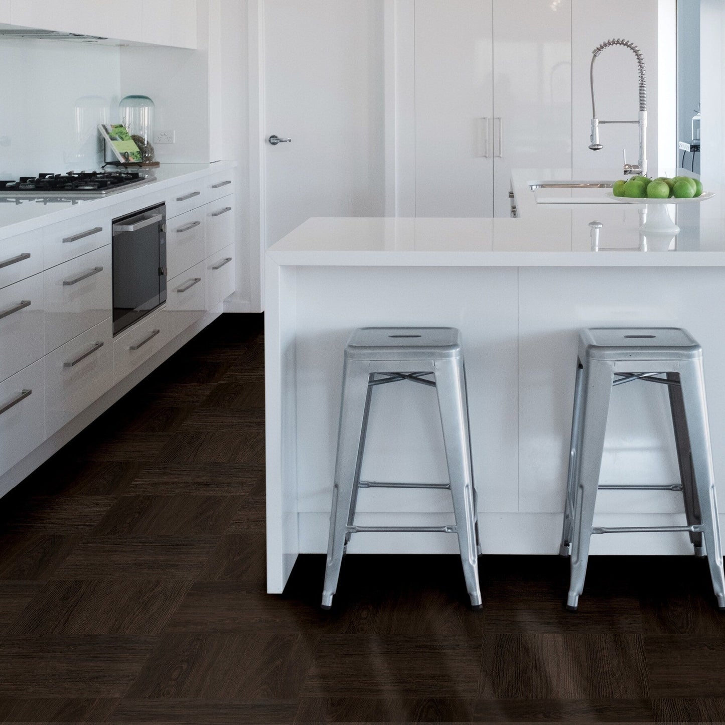 FloorPops Brown 12-in x 12-in Water Resistant Peel and Stick Vinyl Tile Flooring (20-sq ft)