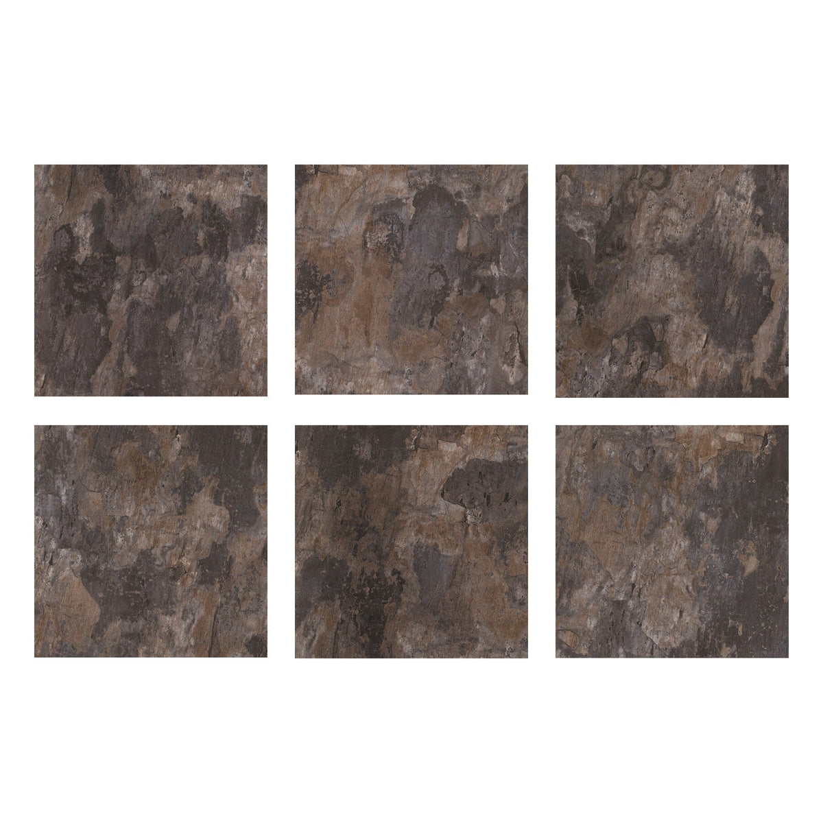 FloorPops Brownstone 12 in. W x 12 in. L Peel and Stick Floor Vinyl Tiles, 20 Tiles (20 sq. ft. Case)
