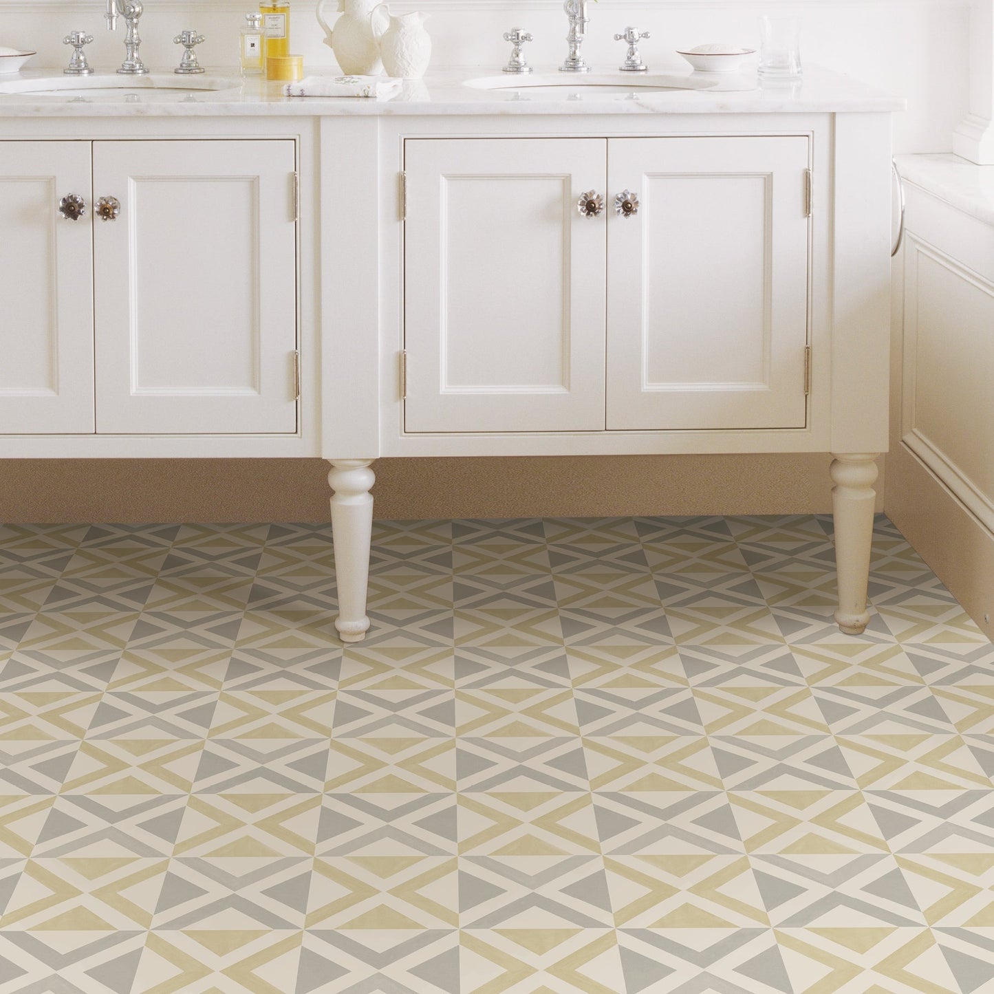 FloorPops Multicolor 12-in x 12-in Water Resistant Peel and Stick Vinyl Tile Flooring (20-sq ft)