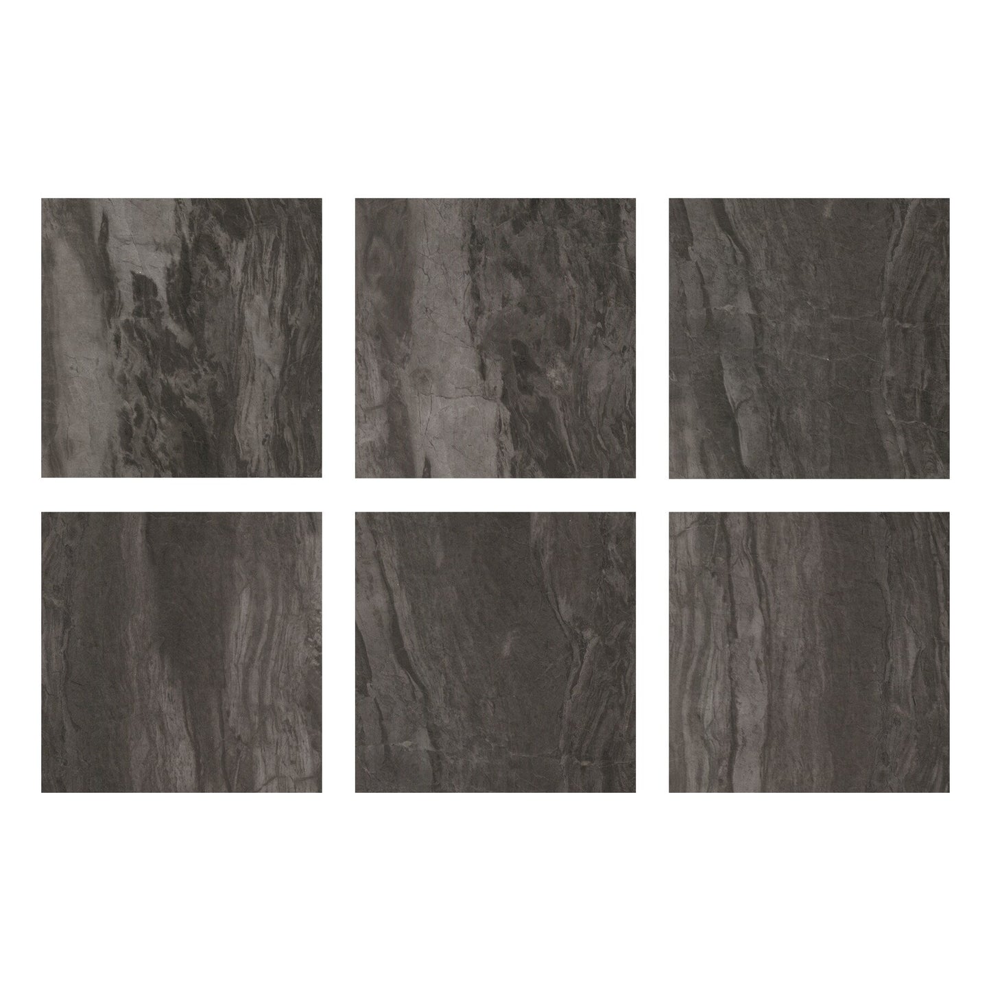FloorPops Black 12-in x 12-in Water Resistant Peel and Stick Vinyl Tile Flooring (20-sq ft)