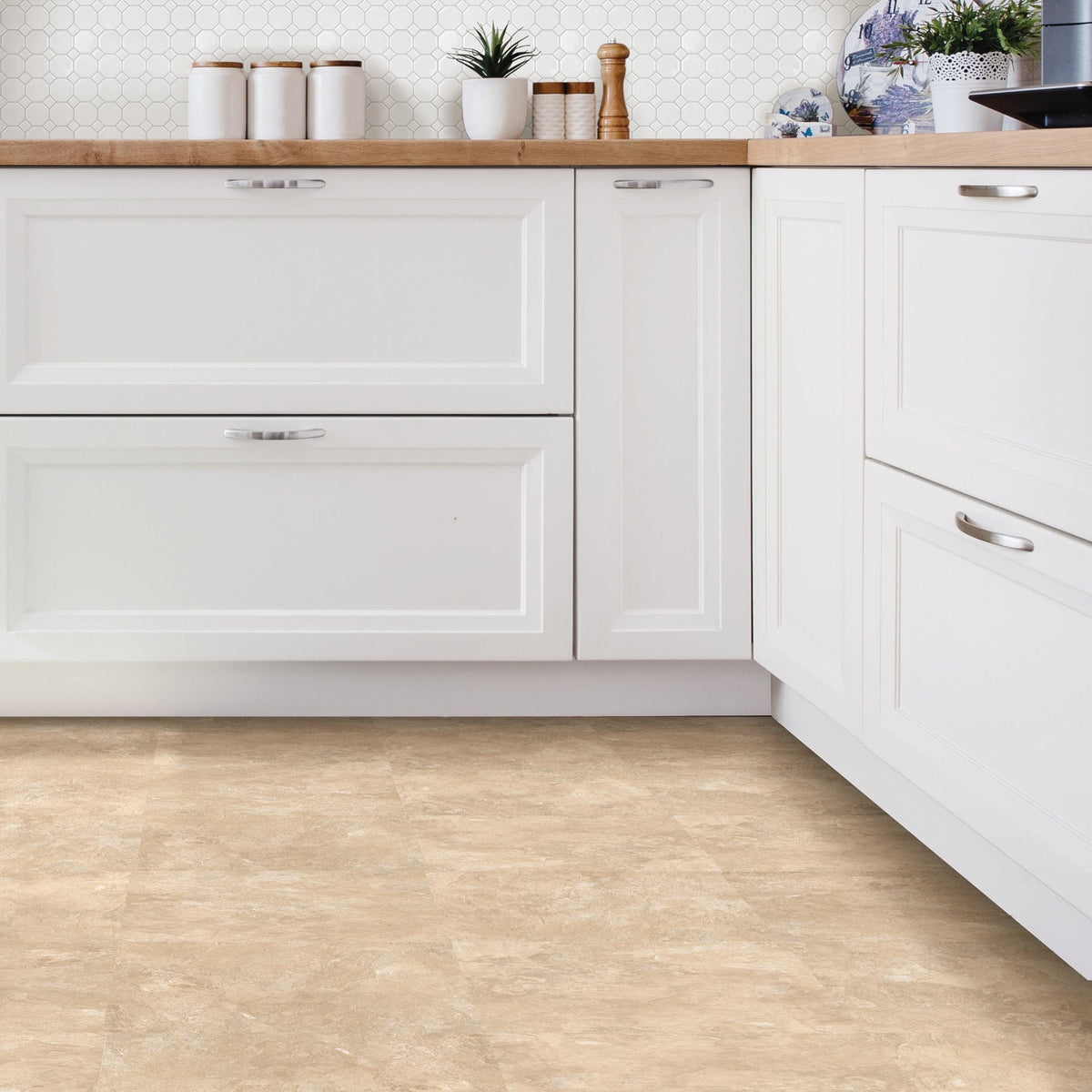 FloorPops Brown 12-in x 12-in Water Resistant Peel and Stick Vinyl Tile Flooring (20-sq ft)