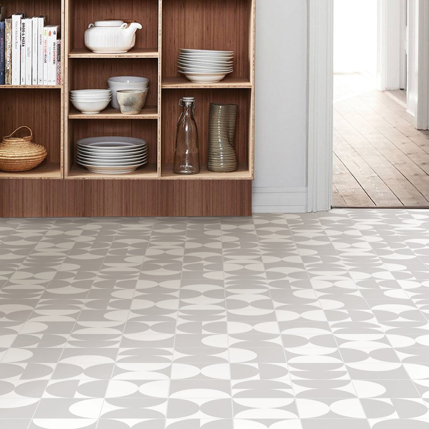 FloorPops White 12-in x 12-in Water Resistant Peel and Stick Vinyl Tile Flooring (20-sq ft)