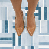 FloorPops Blue 12-in x 12-in Water-Resistant Peel-and-Stick Vinyl Tile Flooring, 20-sq ft Carton