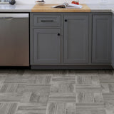 FloorPops Grey 12-in x 12-in Peel and Stick Vinyl Tile Flooring, Water Resistant, 20-sq ft Carton