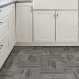 FloorPops Grey 12-in x 12-in Peel and Stick Vinyl Tile Flooring, Water Resistant, 20-sq ft Carton