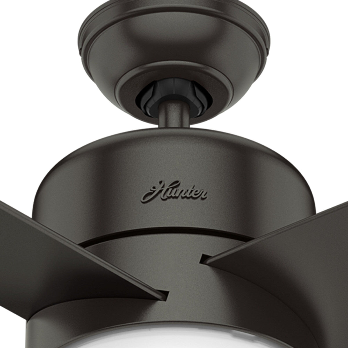 Hunter Advocate 54-in Noble Bronze Indoor Smart Ceiling Fan with Integrated LED Light, Wi‑Fi/DC Motor, Remote (4-Blade)