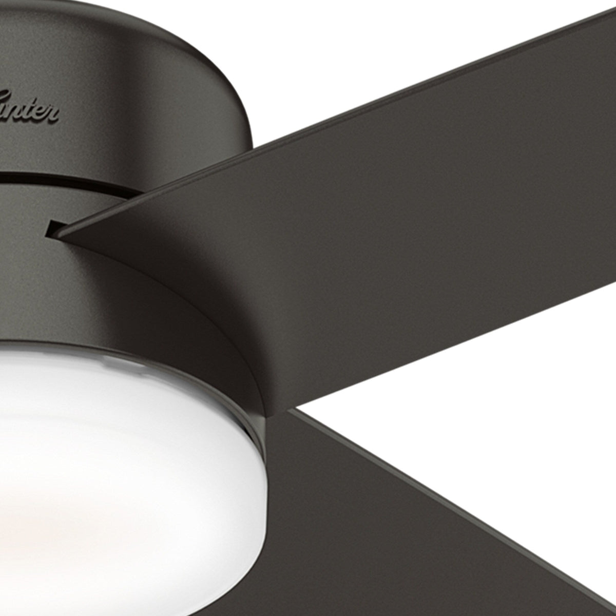 Hunter Advocate 54-in Noble Bronze Indoor Smart Ceiling Fan with Integrated LED Light, Wi‑Fi/DC Motor, Remote (4-Blade)