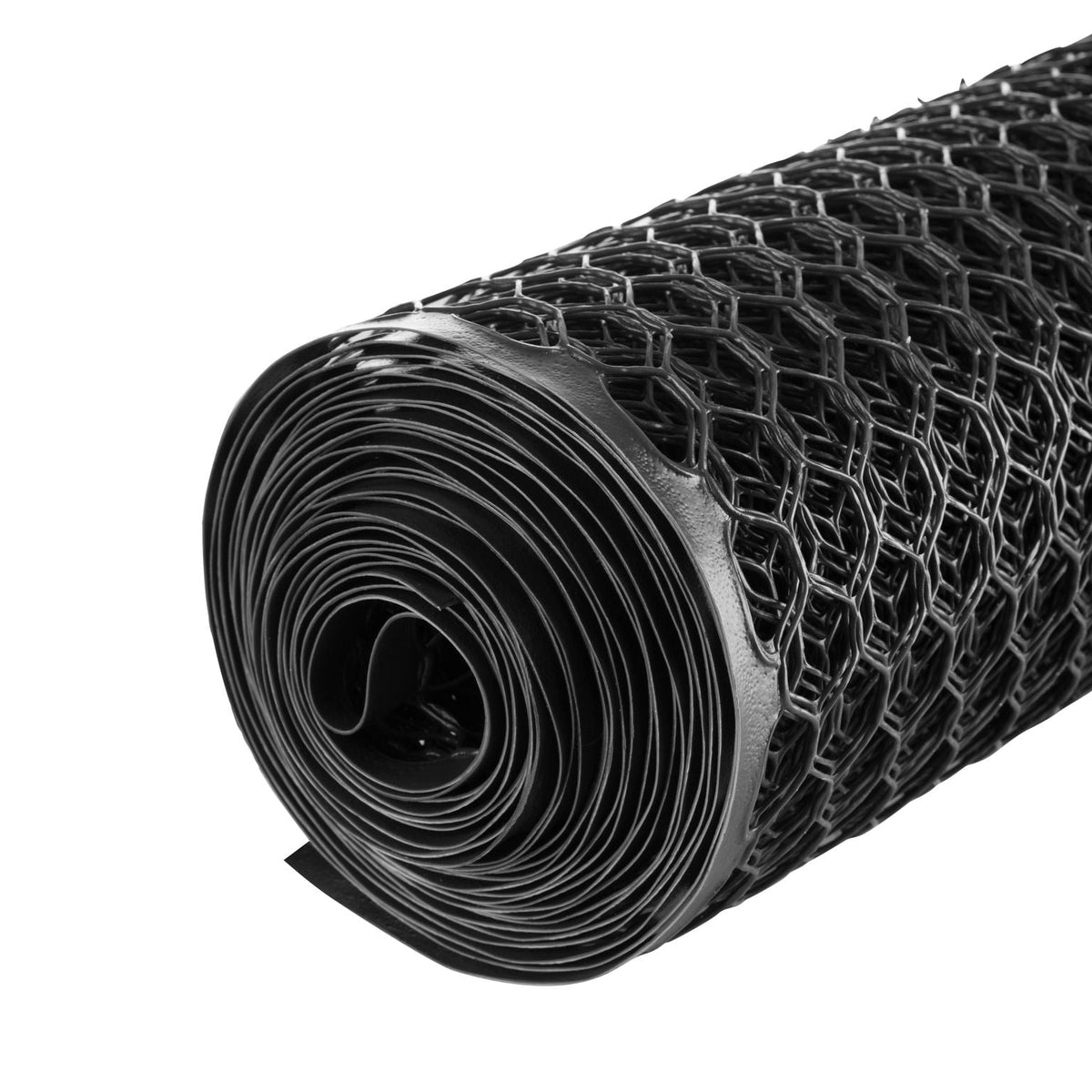 BOEN 25-ft x 4-ft 6-Gauge Black Plastic Extruded Mesh Rolled Fencing