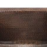 All-in-One Dual Mount Copper 17 in. Rectangle Bar/Prep Sink with Faucet and 2 in. Strainer Drain in Oil Rubbed Bronze