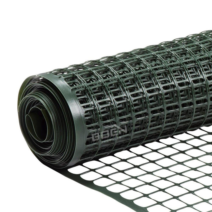 BOEN 100 ft. x 4 ft. 6-Gauge Green Plastic Extruded Mesh Rolled Fencing