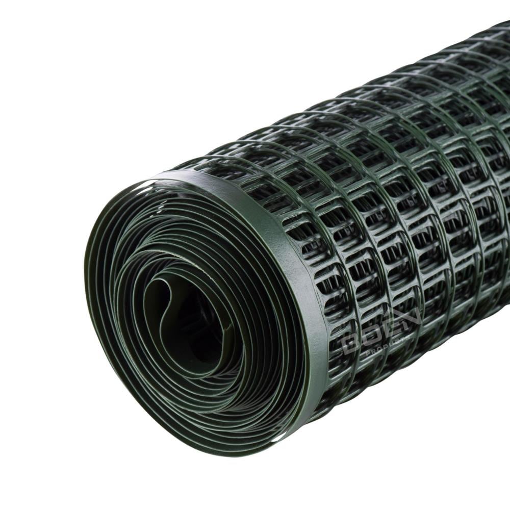 BOEN 50-ft x 4-ft 6-Gauge Green Plastic Extruded Mesh Rolled Fencing
