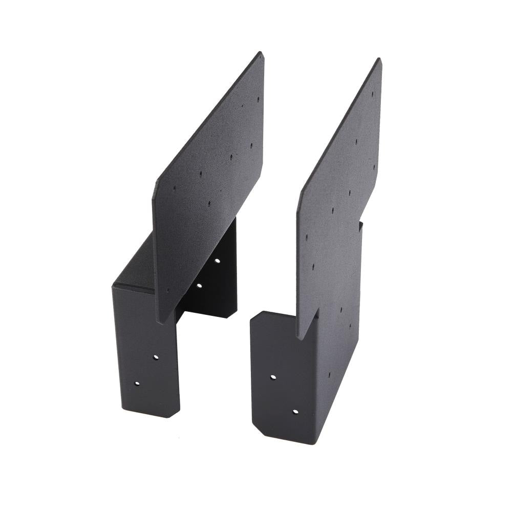 Fortress Building Products Black Steel Single Beam/Post Bracket