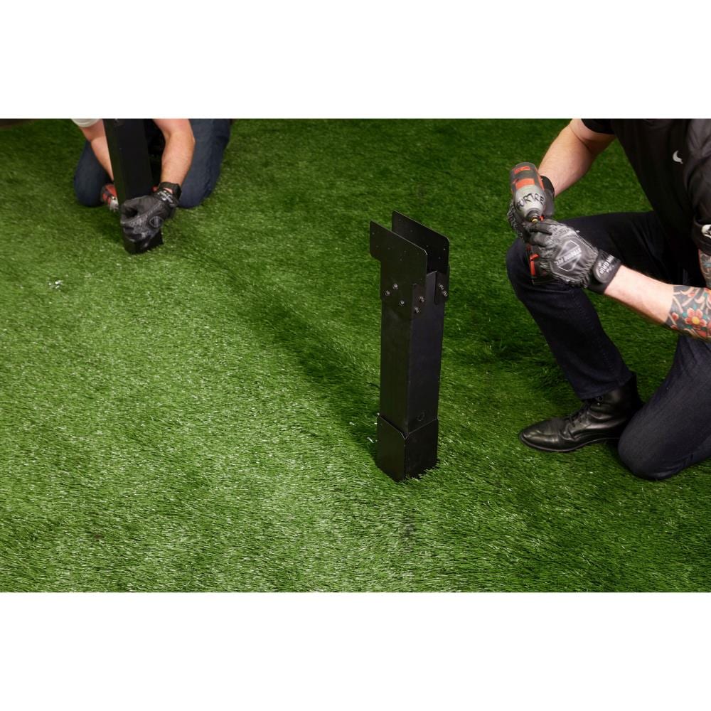 Fortress Building Products Black Steel Single Beam/Post Bracket