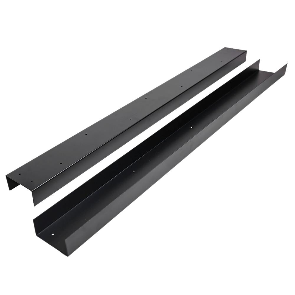Fortress Building Products 4-ft x 4-in Black Sand Steel Double Beam Track
