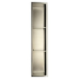 36 in. x 8 in. x 4 in. Niche in Brushed Stainless Steel - Super Arbor