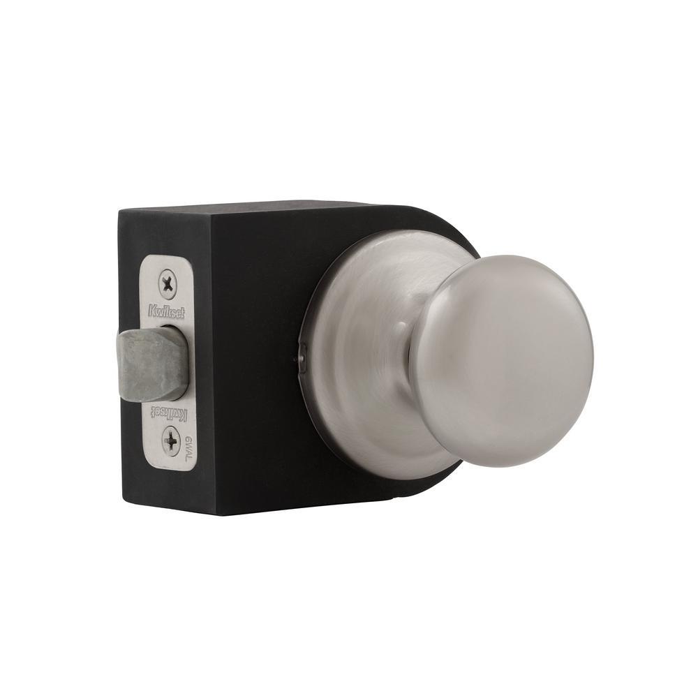Juno Satin Nickel Passage Hall/Closet Door Knob with Microban Antimicrobial Technology - Super Arbor