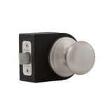 Juno Satin Nickel Passage Hall/Closet Door Knob with Microban Antimicrobial Technology - Super Arbor