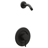 Moen Align Matte Black 1-Handle Shower Faucet Trim, Valve Required (T2192NHBL)
